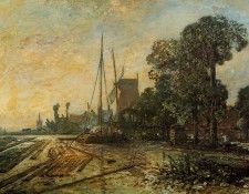 Jongkind Johan Berthold Windmill near the Water. Jongkind, ����� ��������