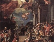 SOLIMENA Francesco The Massacre Of The Giustiniani At Chios.  