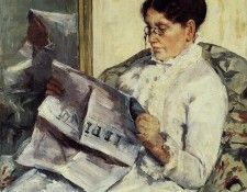 Cassatt Mary Portrait of a Lady aka Reading -Le Figaro-. ������ ����