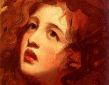 Romney George Portrait Study Of Emma Hamilton As Miranda. , 