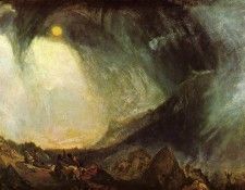 Turner Joseph Mallord William Snow Storm Hannibal and His Army Crossing the Alps. ,   
