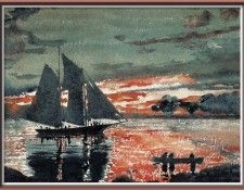 zFox SWD WH 19 Sunset Fire 1880. , 
