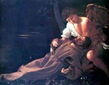 caravaggio csg009a san francesco e langelo. ,   