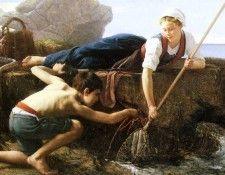 Guillou Alfred Pecheuses De Crevettes. Гийу, Альфред