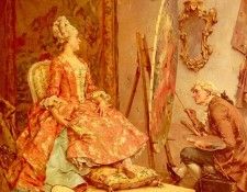 Kaemmerer Frederick Hendrik Sitting For Her Portrait. Kaemmerer  