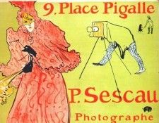 lautrec the photographer sescau (poster) 1894. -,  