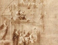 Raphael Study for the Disputa. 