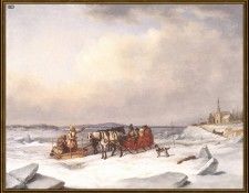ds-cornelius krieghoff 11 l-the ice bridge (1847-1847). Krieghoff, 