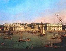Canaletto Greenwich Hospital From The North Bank Of The Thames. 