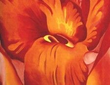 okeeffe canna- red and orange c1922. OKeeeffe, 