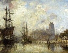Jongkind Johan Berthold The Port of Dordrecht. Jongkind,  