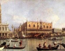Canaletto Palazzo Ducale and the Piazza di San Marco. 