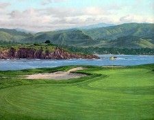 fairways csg003 pebble beach 17th hole-linda hartough. Hartough, �����
