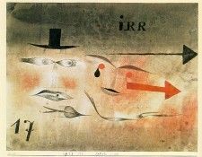Klee 17 Astray, 1923, watercolor and India ink on paper moun. , 
