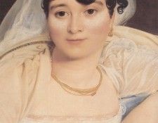 Ingres Madame Riviere detail. ,   