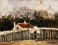Utrillo Sacre Coeur, Montmartre, n.d. Barnes foundation. , 