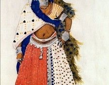 bakst le dieu bleu bayadere-with-peacock 1912. , 