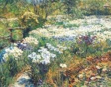 hassam the water garden 1909. ������, ������