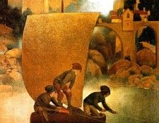 Maxfield Parrish Wynken, Blynken and Nod, 1905 sqs. ������, Maxfield