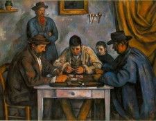 CeZANNE THE CARD PLAYERS,1890-92, BARNES FOUNDATION. , 