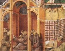 Giotto   Legend of St Francis   [21]   Apparition to Fra Agostino and to Bishop Guido of Arezzo. ������ �� �������