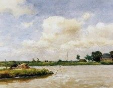 Weissenbruch Jan Polder at Noorden Sun. Weissenbruch,  