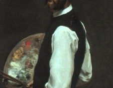 BAZILLE   SELF PORTRAIT 1865 66 OIL ON CANVAS. ������, ��������