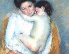 cassatt mother and child c1900.  