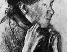 Degas Edgar Woman fixing shawl Sun. , --