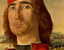 Carpaccio Portrait of an Unknown Man with Red Beret, 35x23 c. , 