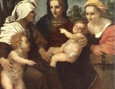 Madonna and Child with Sts Catherine Elisabeth and John the Baptist WGA. , 
