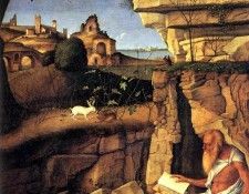Bellini Giovanni Saint Jerome reading. , 