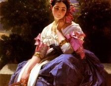 Winterhalter Franz Xaver Jeune Fille De L-Ariccia.  