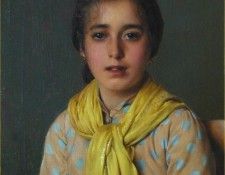 Girl with Yellow Shawl. ,  