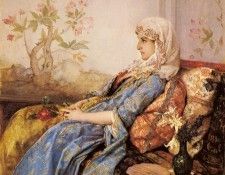 Toulmouche Auguste An Exotic Beauty In An Interior. Toulmouche, �����