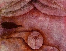 Klee Refuge, 1930, Oil and watercolor on plaster-coated gauz. , 