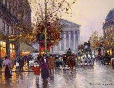 Cortes Edouard Leon LA MADELEINE VUE DE LA RUE ROYALE. ,  