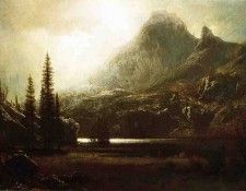 Bierstadt Albert By a Mountain Lake. , 