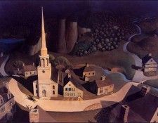 bs-ahp- Grant Wood- Midnight Ride Of Paul Revere. , 