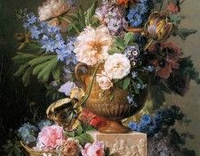 Spaendonck van Gerard Still life with flowers Sun . Spaendonck, 