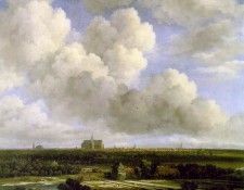 Ruisdael View of Haarlem with Bleaching Grounds, ca 1665, 62. ��������, ���� ���