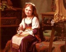 Zuber-Buhler Fritz The First Cherries. ,  Buhler