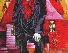 chagall jew in red 1915. , 