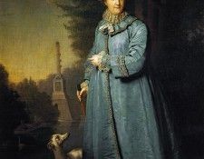 ������� ����������� ��������� II � ����� [Vladimir Borovikovskiy - Portrait of Catherine II, Empress of Russia in the Park]. �������������, �������� �����