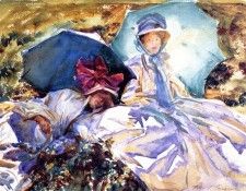 Sargent John Singer Simplon Pass The Green Parasol. ��������, ���� ������