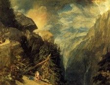 Turner Joseph Mallord William The Battle of Fort Rock Val d-Aoste Piedmont. ,   