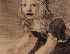SCHINKEL Karl Friedrich Portrait Of The Artists Daughter Marie. �������, ���� �������