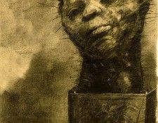 Redon Cactus man, 1881, Charcoal, 49.5x32.5 The Woodner Fami. , 