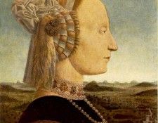 PIERO della FRANCESCA Portrait Of Battista Sforza. ,  
