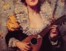 The Mandolin Player. ,  